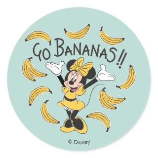 Minnie Mouse | Go Bananas Classic Round Sticker