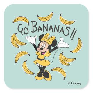 Minnie Mouse | Go Bananas Square Sticker