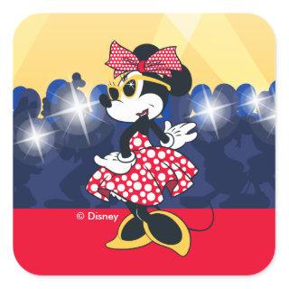 Minnie Mouse | Hollywood's Leading Lady Square Sticker