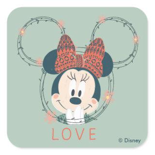 Minnie Mouse | Love Square Sticker