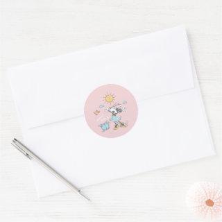 Minnie Mouse | Morning Wake Up Classic Round Sticker