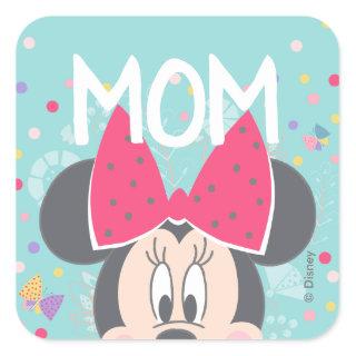 Minnie Mouse Peeking - Happy Mother's Day Square Sticker