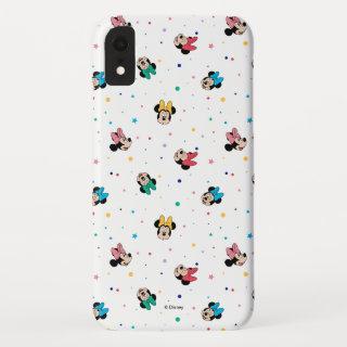 Minnie Mouse Rainbow Bow Pattern iPhone XR Case
