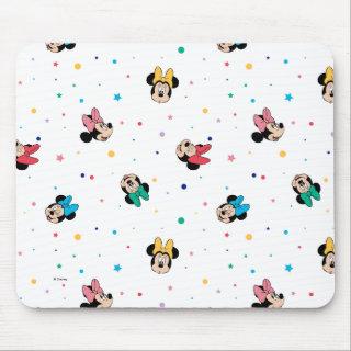 Minnie Mouse Rainbow Bow Pattern Mouse Pad