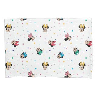 Minnie Mouse Rainbow Bow Pattern Pillow Case