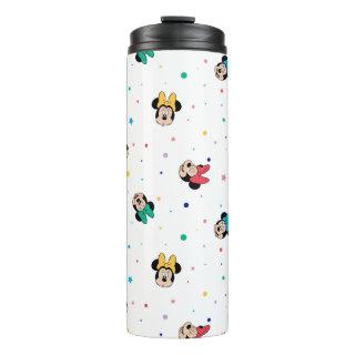 Minnie Mouse Rainbow Bow Pattern Thermal Tumbler