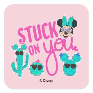 Minnie Mouse | Stuck on You Square Sticker
