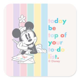 Minnie Mouse | Today Be Top of Your To-Do List Square Sticker