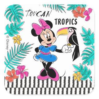 Minnie Mouse | Toucan Tropics Square Sticker