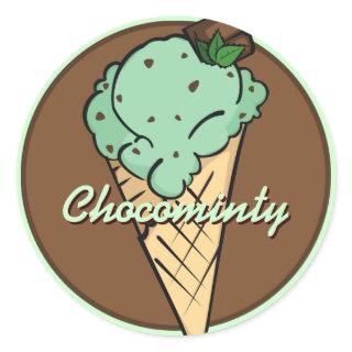 Mint Choco-Chip Icecream Sticker