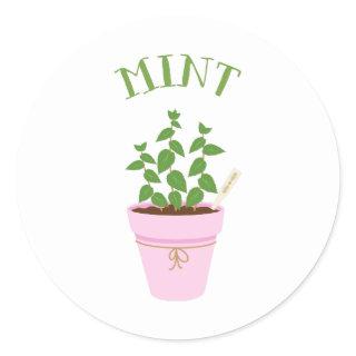 Mint Classic Round Sticker