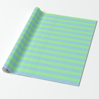 Mint Green and Pastel Blue Stripes