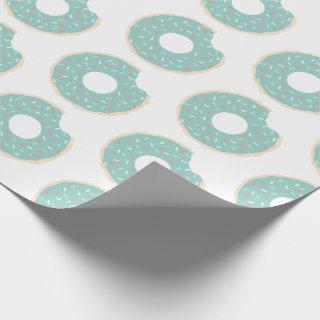 Mint Green Donut Pattern