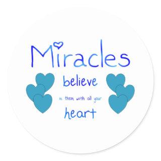 Miracles Classic Round Sticker