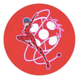 Miraculous Ladybug Badge Classic Round Sticker