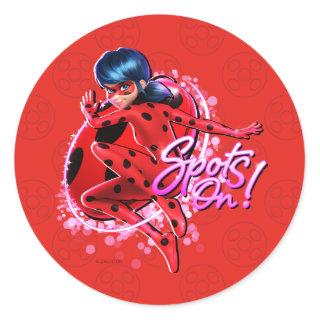 Miraculous Ladybug | Spots On Graphic Classic Round Sticker