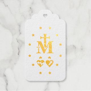 Miraculous Medal Foil Gift Tags
