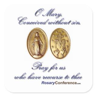 Miraculous Medal Prayer Stickers