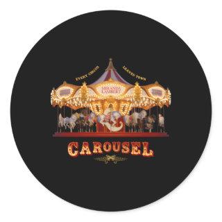Miranda Lambert Carousel Classic Round Sticker