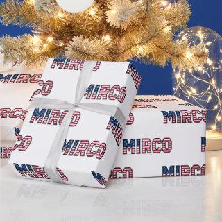 Mirco First Name USA US Gift Paper