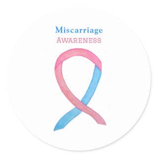 Miscarriage Awareness Ribbon Art Decal Stickers