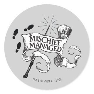 Mischief Managed Classic Round Sticker