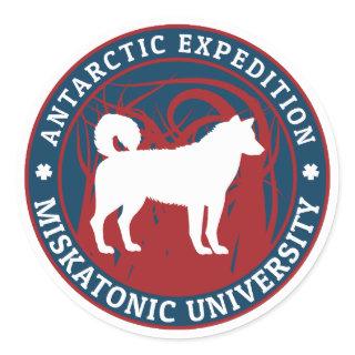 Miskatonic University Antarctic Expedition Classic Round Sticker