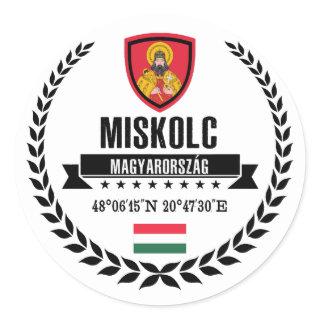 Miskolc Classic Round Sticker
