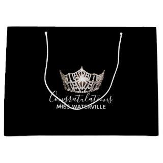 Miss America Silver Crown Gift Bag-Large Large Gift Bag