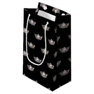 Miss America Silver Crown Gift Bag-Small Small Gift Bag