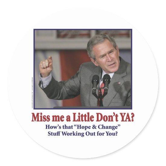 miss-me-a-little-don't-ya classic round sticker