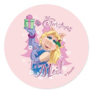 Miss Piggy | Merry Christmas to Moi! Classic Round Sticker