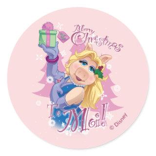 Miss Piggy | Merry Christmas to Moi! Classic Round Sticker