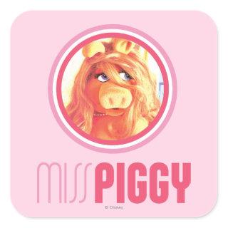 Miss Piggy Model Square Sticker