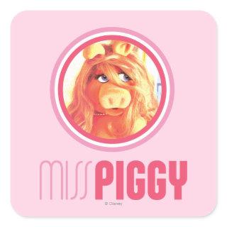 Miss Piggy Model Square Sticker