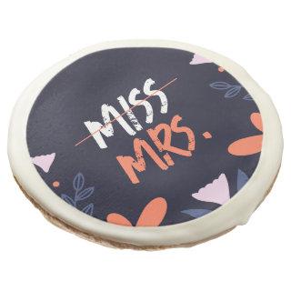 Miss To Mrs. Bridal Shower Sugar Cookie