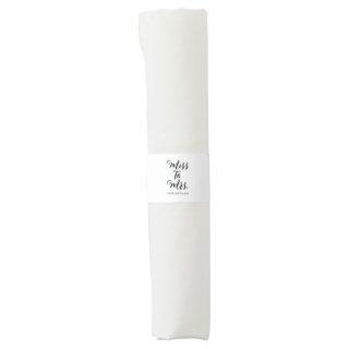 Miss to Mrs Modern Bridal Shower Bachelorette Napkin Bands