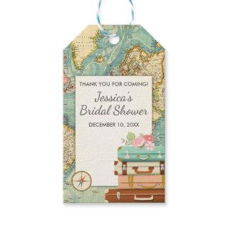 Miss to Mrs thank you tags Bridal shower Travel