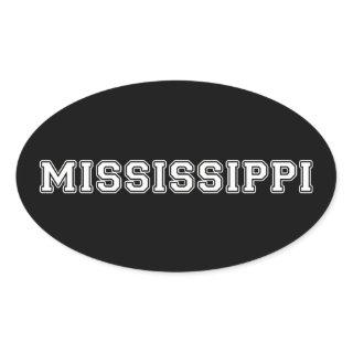 Mississippi Oval Sticker