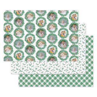 Mistletoe Wreath Photo Collage Christmas Patterns  Sheets