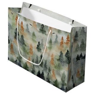 Misty Forest Birthday | Retirement LARGE Gift Bag