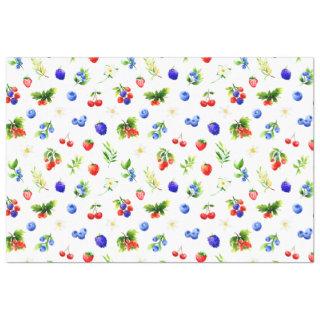 Mixed Berries Pattern Tissue Paper