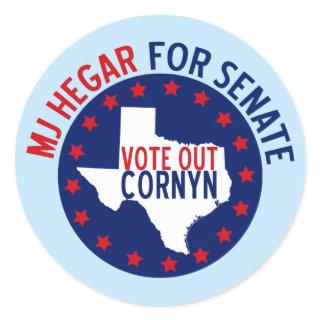MJ Hegar for Senate Classic Round Sticker