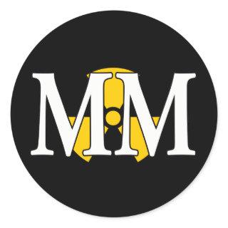 MM - Machinist's Mate Classic Round Sticker