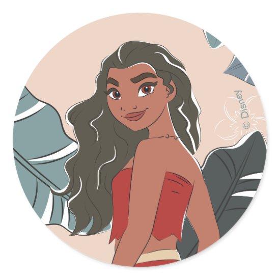 Moana Captured Moment Classic Round Sticker