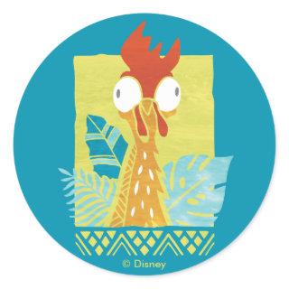 Moana | Heihei - I'm In Charge Here Classic Round Sticker