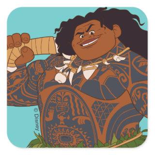 Moana | Maui - Hook Has The Power Square Sticker