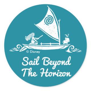 Moana | Sail Beyond The Horizon Classic Round Sticker