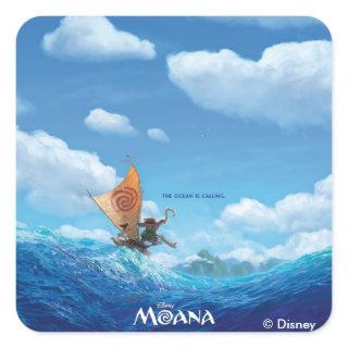 Moana | The Ocean Is Calling Square Sticker