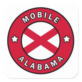 Mobile Alabama Square Sticker